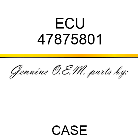 ECU 47875801