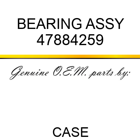BEARING ASSY 47884259