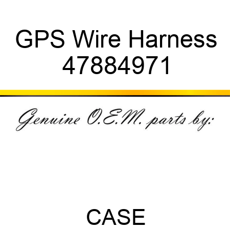 GPS Wire Harness 47884971