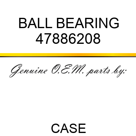 BALL BEARING 47886208