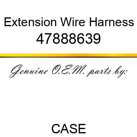 Extension Wire Harness 47888639