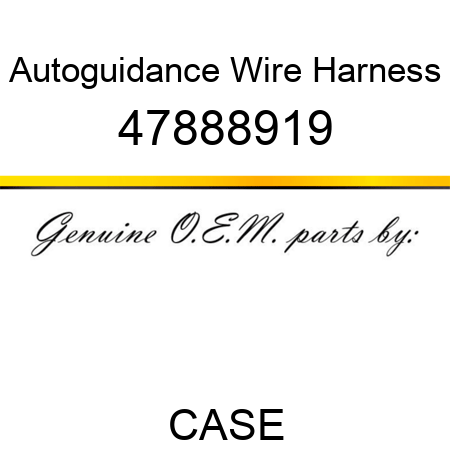 Autoguidance Wire Harness 47888919