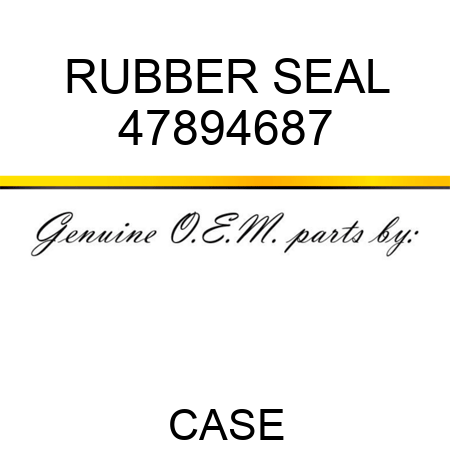 RUBBER SEAL 47894687