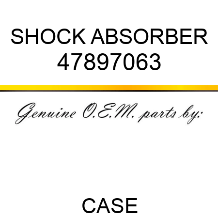 SHOCK ABSORBER 47897063