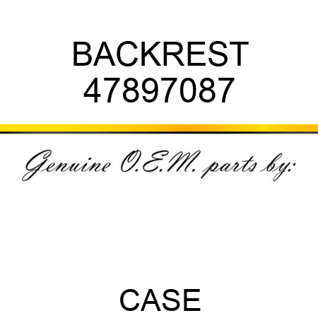 BACKREST 47897087