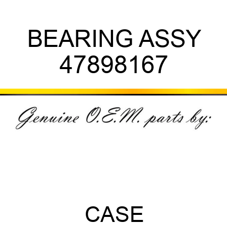 BEARING ASSY 47898167