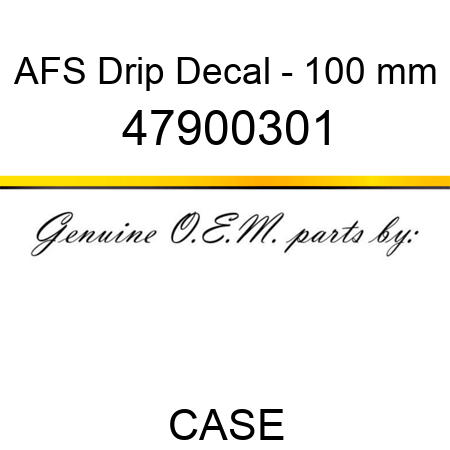 AFS Drip Decal - 100 mm 47900301