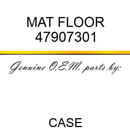 MAT, FLOOR 47907301