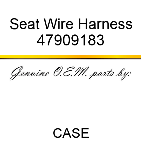 Seat Wire Harness 47909183