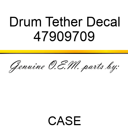 Drum Tether Decal 47909709