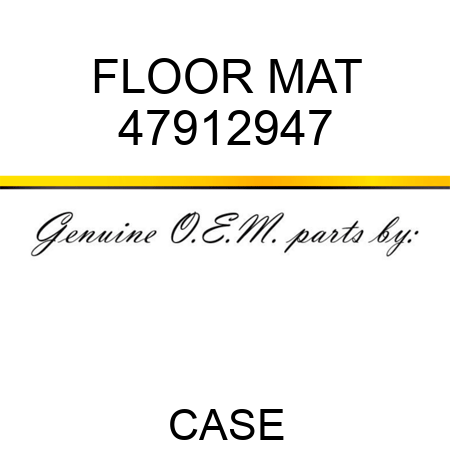 FLOOR MAT 47912947