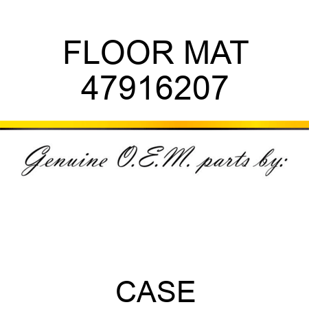 FLOOR MAT 47916207