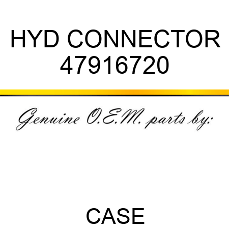 HYD CONNECTOR 47916720