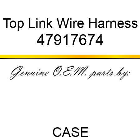 Top Link Wire Harness 47917674