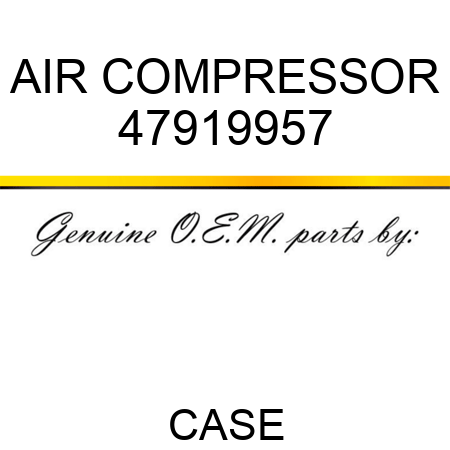 AIR COMPRESSOR 47919957