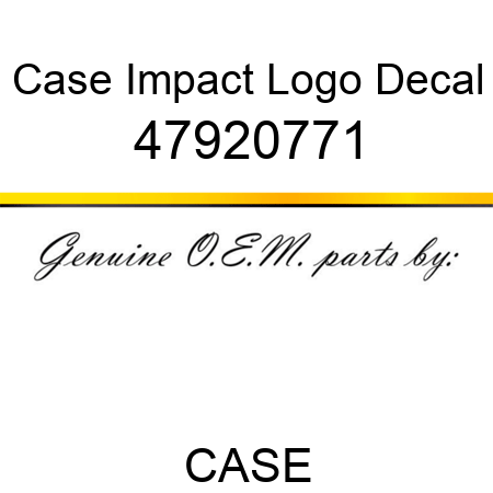 Case Impact Logo Decal 47920771