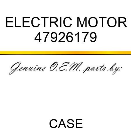 ELECTRIC MOTOR 47926179
