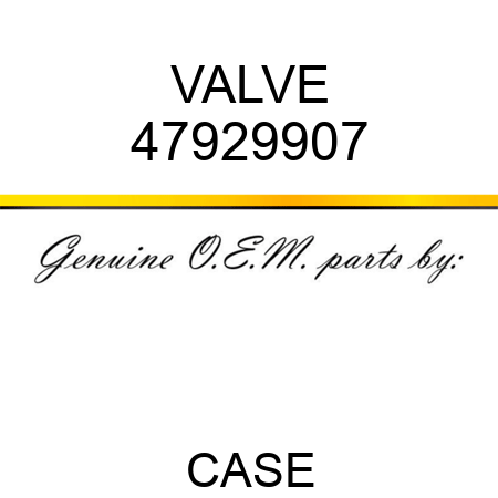 VALVE 47929907