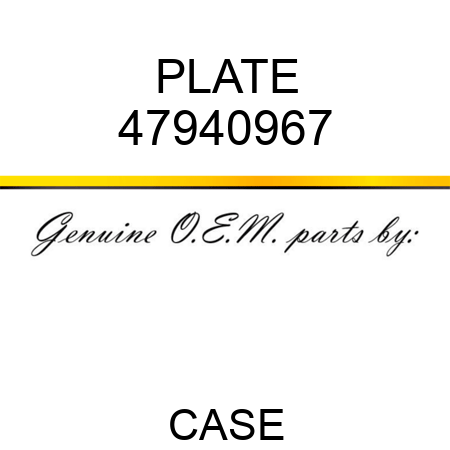 PLATE 47940967