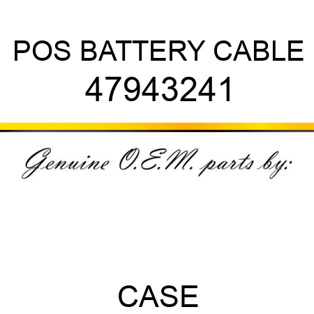 POS BATTERY CABLE 47943241