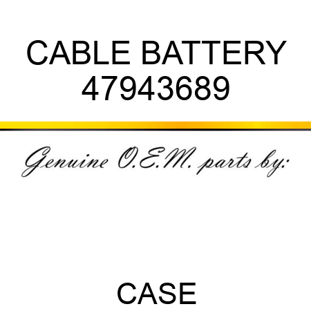 CABLE, BATTERY 47943689