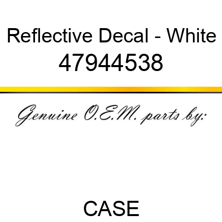 Reflective Decal - White 47944538