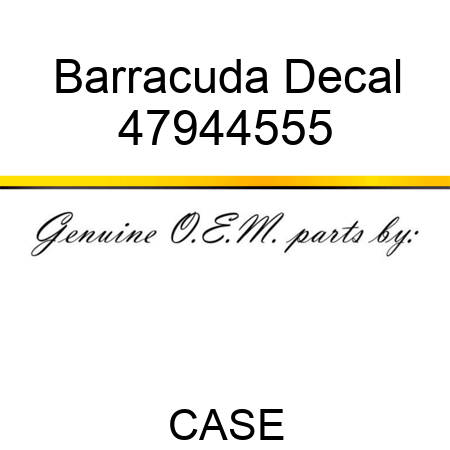 Barracuda Decal 47944555