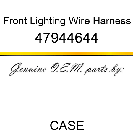 Front Lighting Wire Harness 47944644