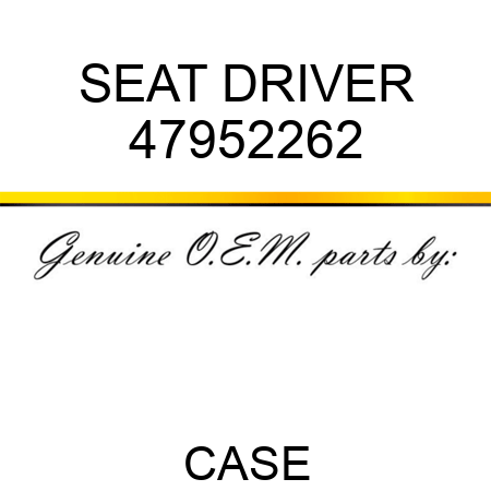 SEAT, DRIVER 47952262
