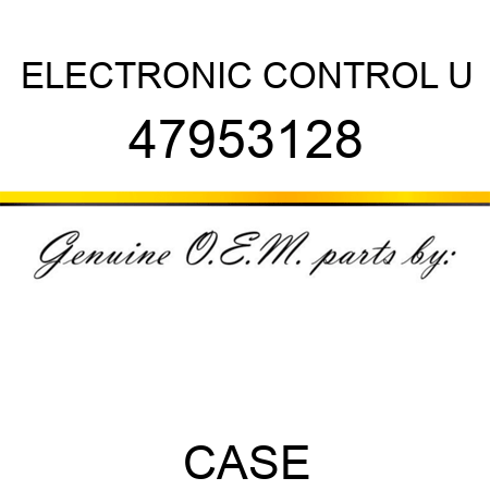 ELECTRONIC CONTROL U 47953128