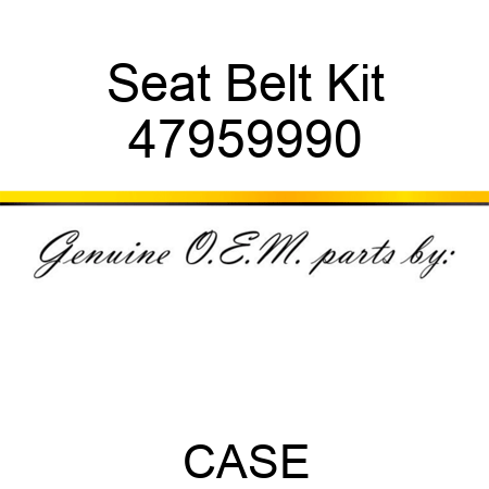 Seat Belt Kit 47959990