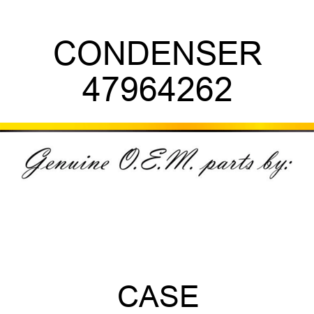 CONDENSER 47964262