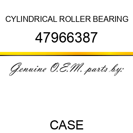 CYLINDRICAL ROLLER BEARING 47966387