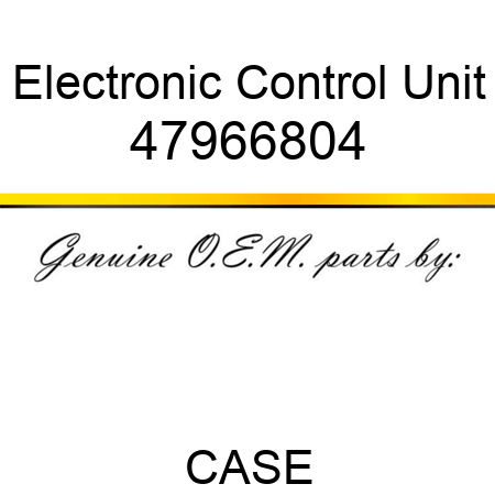 Electronic Control Unit 47966804