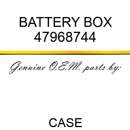BATTERY BOX 47968744