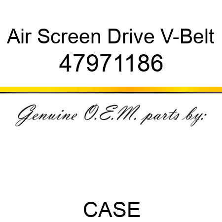 Air Screen Drive V-Belt 47971186