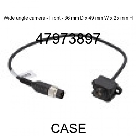 Wide angle camera - Front - 36 mm D x 49 mm W x 25 mm H 47973897