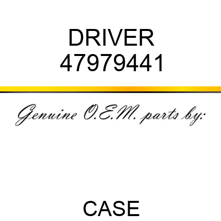 DRIVER 47979441