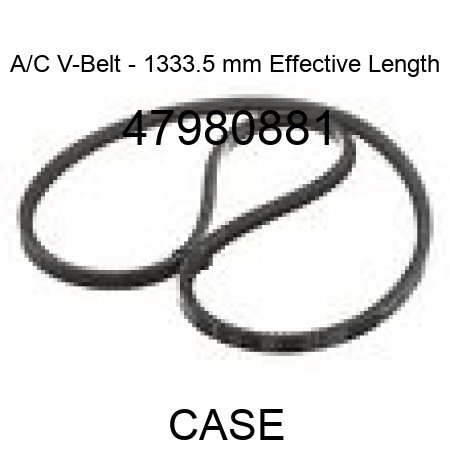 A/C V-Belt - 1333.5 mm Effective Length 47980881