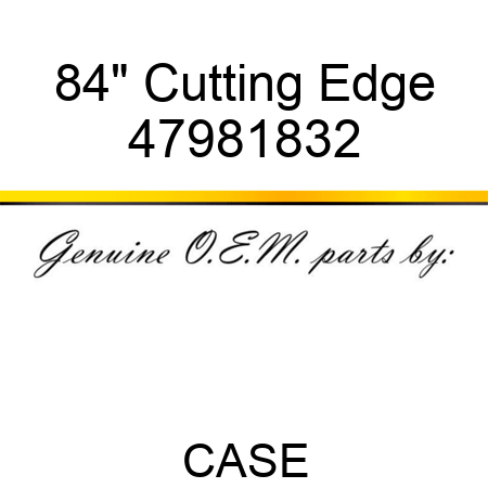 84" Cutting Edge 47981832