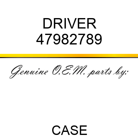 DRIVER 47982789