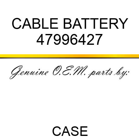 CABLE, BATTERY 47996427