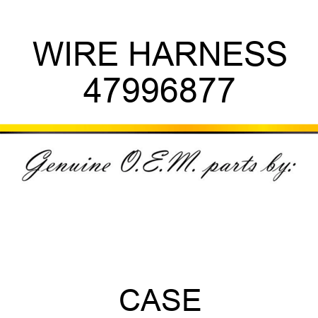 WIRE HARNESS 47996877