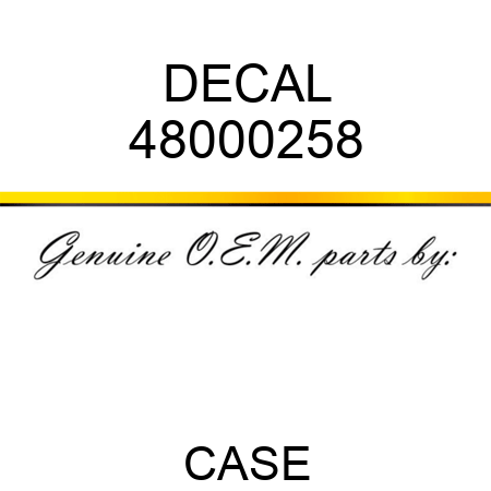 DECAL 48000258
