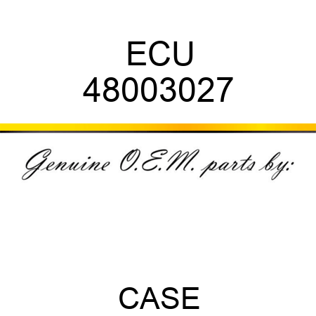 ECU 48003027