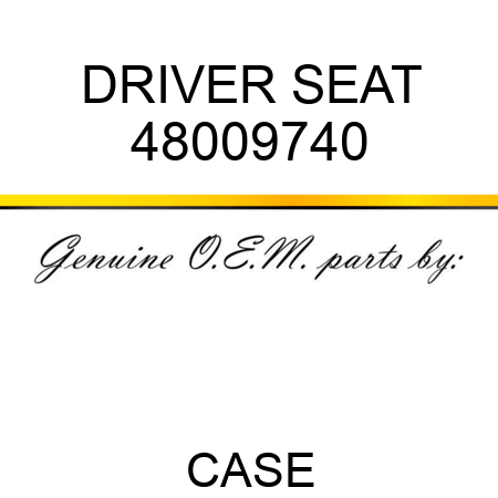 DRIVER SEAT 48009740