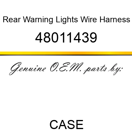 Rear Warning Lights Wire Harness 48011439