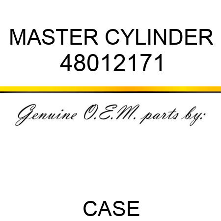 MASTER CYLINDER 48012171