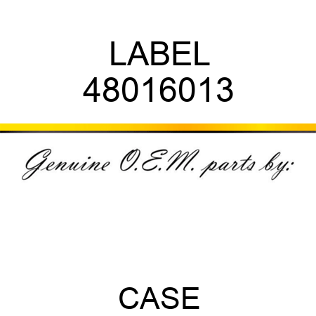 LABEL 48016013