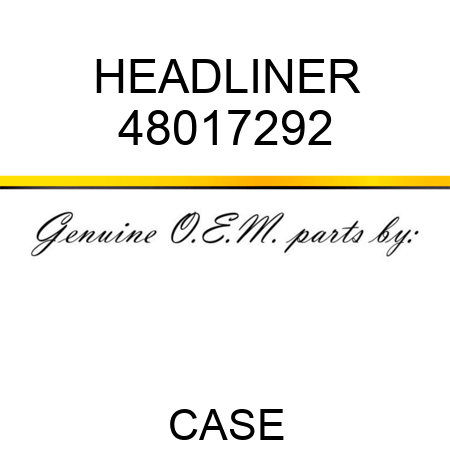 HEADLINER 48017292